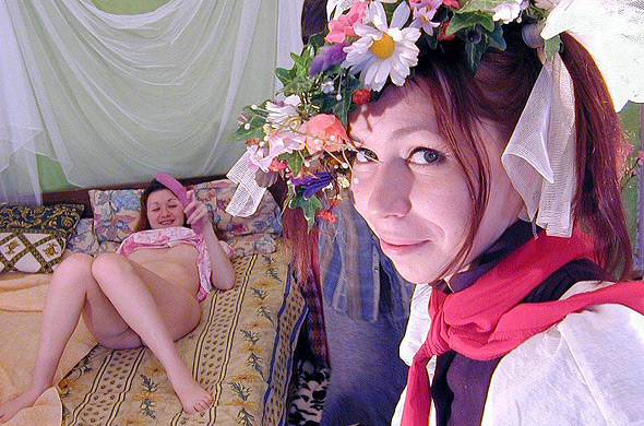 nature lesbians in tent